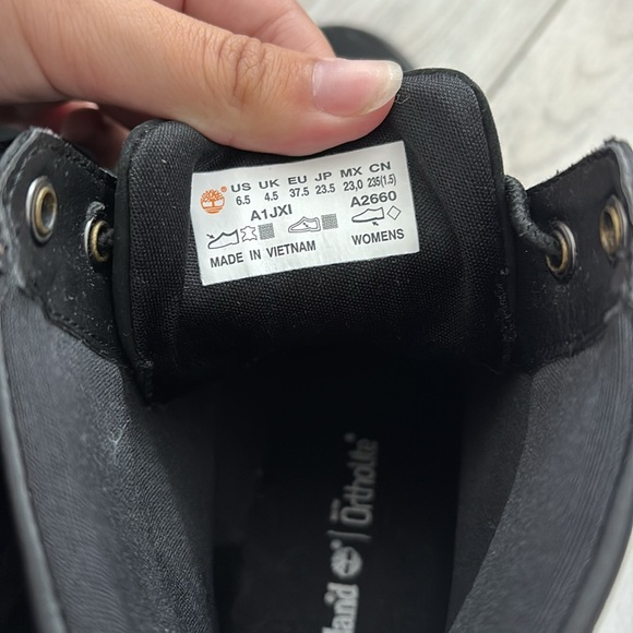 WOMENS BLACK TIMBERLAND BRINDA BOOTS size 6.5 - Picture 8 of 8